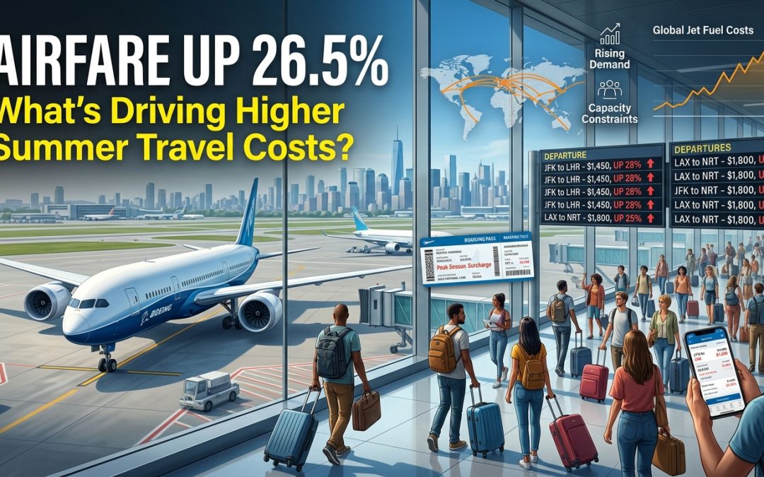 Airfare Is Up 26.5% This Summer — Here’s What’s Driving It