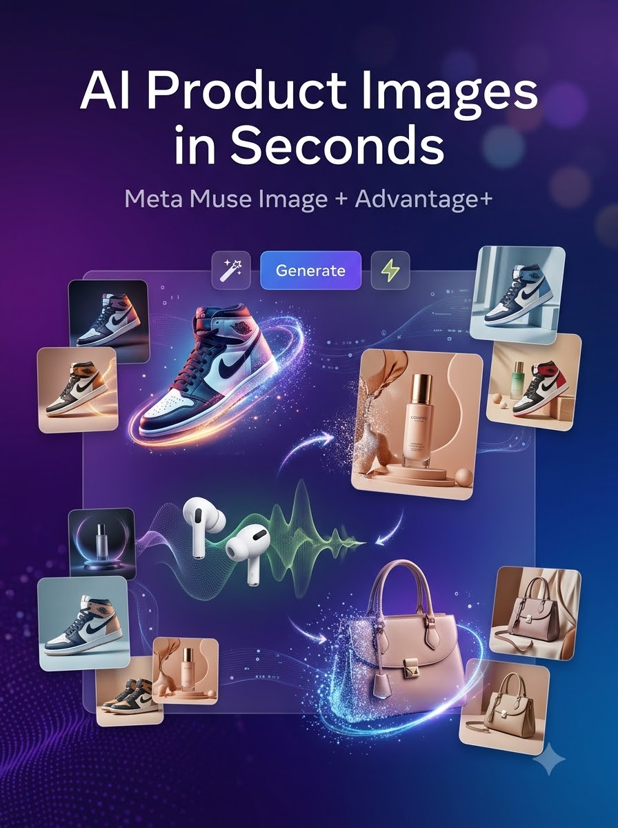 meta-muse-image-ai-product-photography-advantage-plus.jpg AI-generated product photography created using Meta Muse Image for ecommerce advertising campaigns.