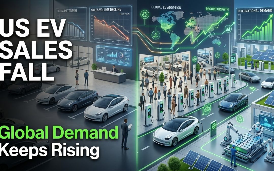 US EV Sales Decline 20% Even as Global Demand Keeps Rising